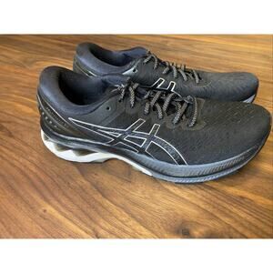 Asics Womens Gel Kayano 27 1012A649 Black Running Shoes Sneakers Size 9